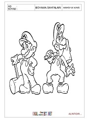 Mario And Sonic boyama sayfaları